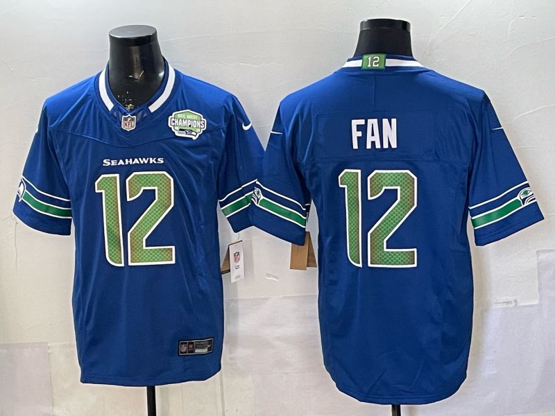 Men 2026 Seattle Seahawks #12 Fan Blue 6th generations Nike Limited NFL Jersey style 003->seattle seahawks->NFL Jersey